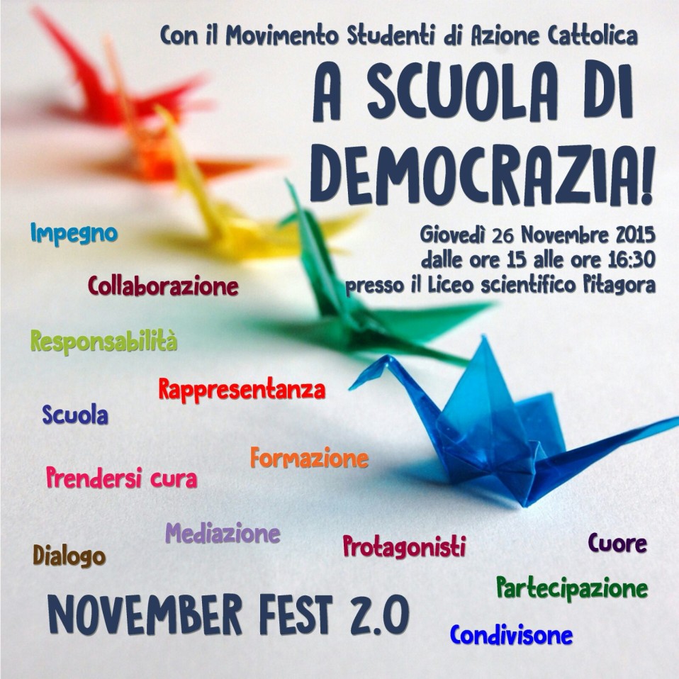 A SCUOLA DI DEMOCRAZIA! – November Fest 2.0